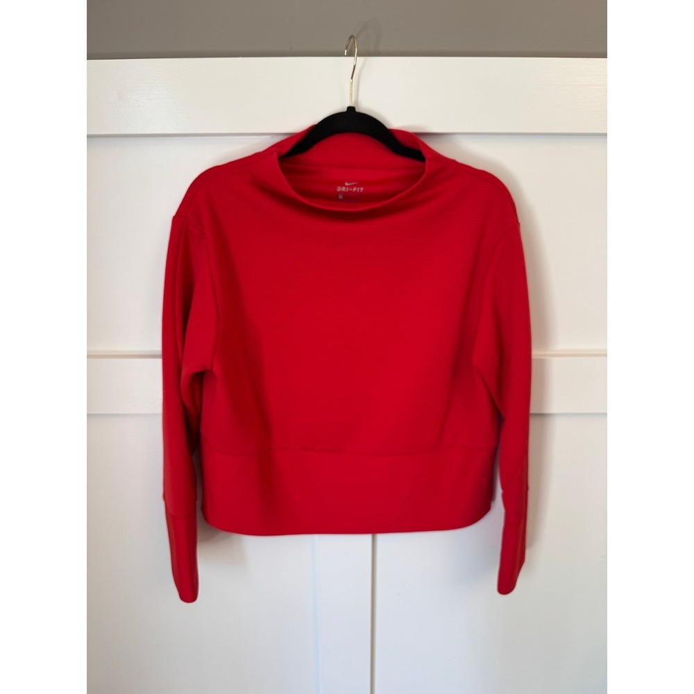 Red Nike drifit‎ size small long sleeve top